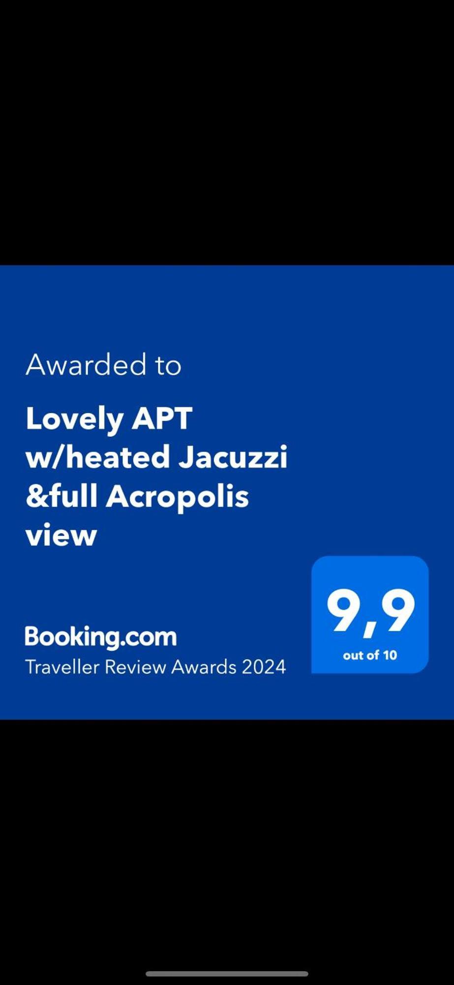 Lovely Apt W/Heated Jacuzzi &Full Acropolis View Афіни Екстер'єр фото