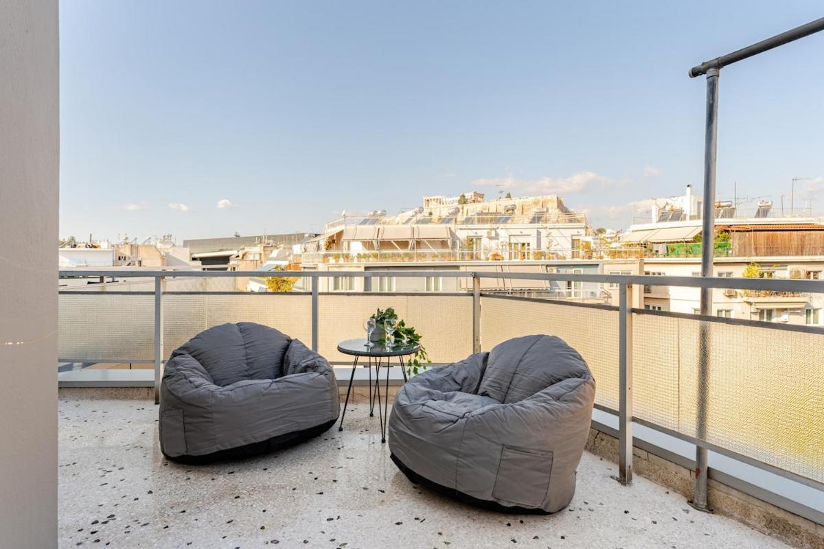 Lovely Apt W/Heated Jacuzzi &Full Acropolis View Афіни Екстер'єр фото